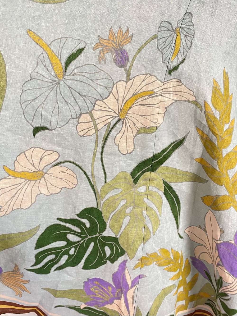 Anthropologie ALÉMAIS Alfie 100% Linen Sleeveless A-Line Sundress Sz 2 NWT - Picture 4 of 7